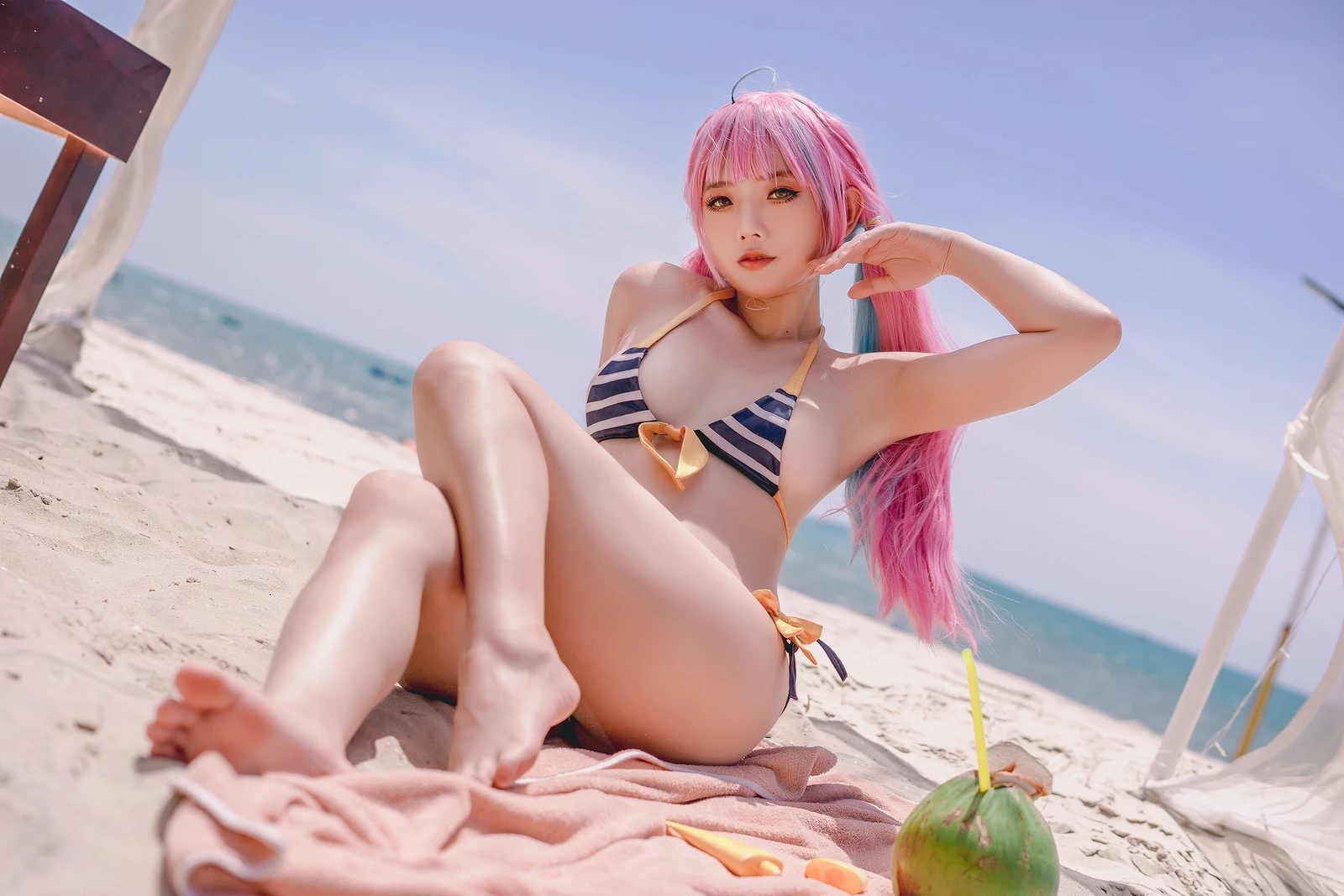 图片[5]-Messie Huang Aqua Bikini 34P-COS世界